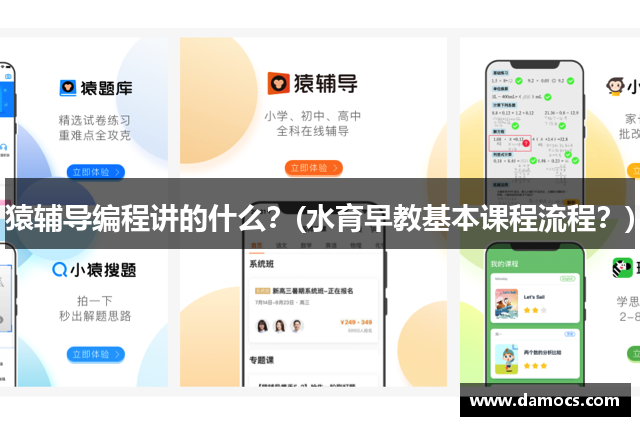 猿辅导编程讲的什么？(水育早教基本课程流程？)